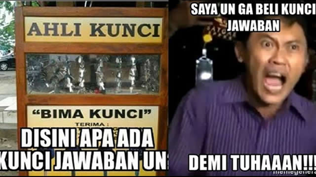 10 Meme Lucu Kunci Jawaban Ujian Nasional Ini Bikin Tepuk Jidat