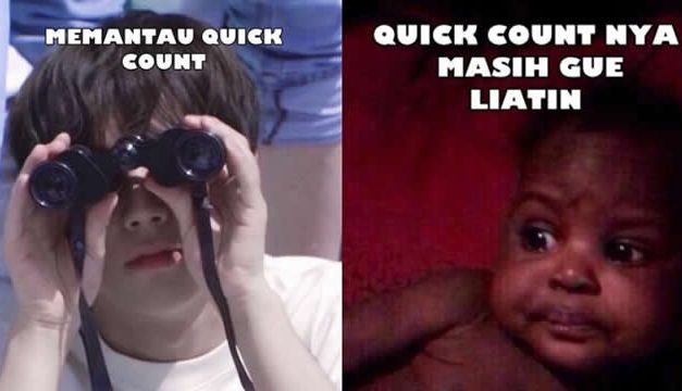 11 Meme Lucu Quick Count Pilpres Yang Menggelitik Abis