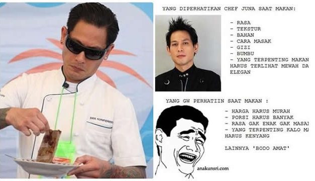 9 Meme Lucu Chef Juna Kreasi Netizen