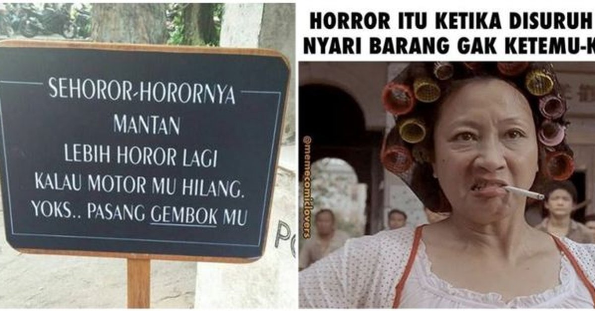 10 Meme horor ala orang Indonesia, lucunya nggak bikin takut