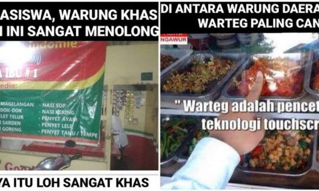 8 Meme beda warung makan tiap daerah ini unik dan tiada duanya