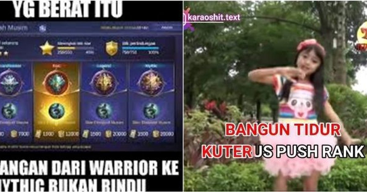 10 Meme push rank game ini bikin ketawa ngenes