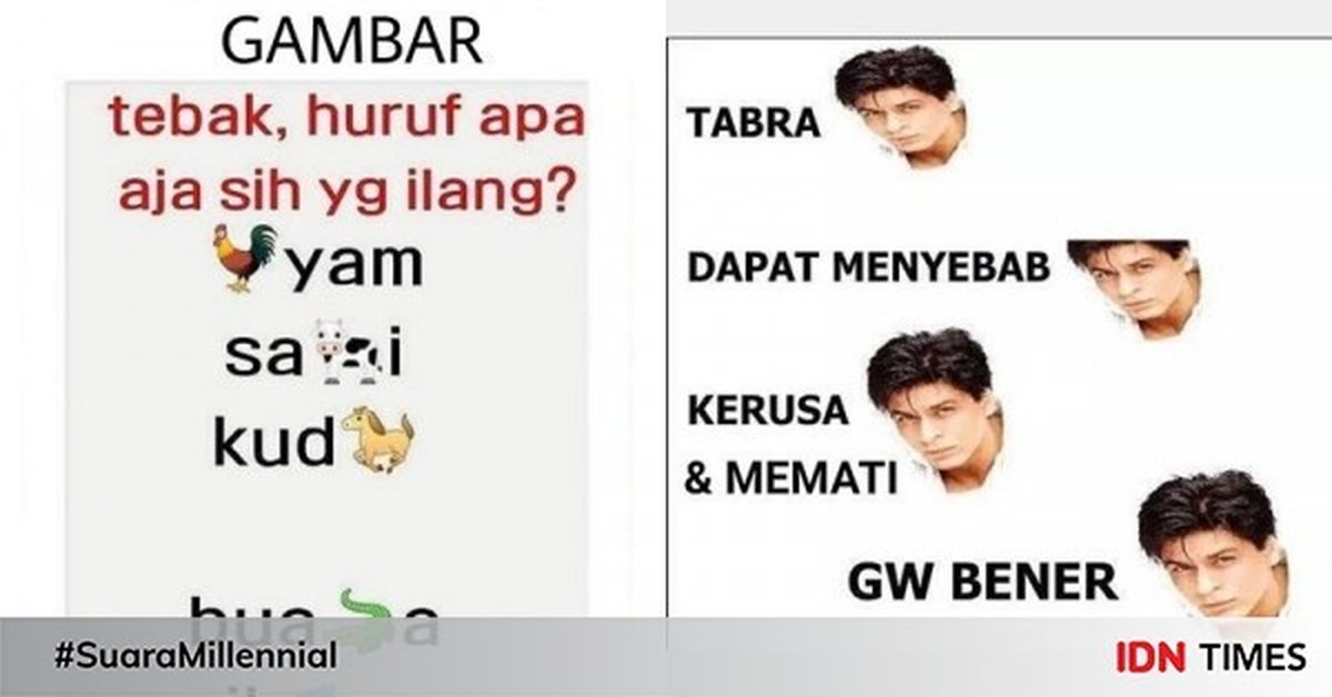 10 Meme Tebak Kata Pakai Gambar Ini Jawabannya Bikin Mikir Keras