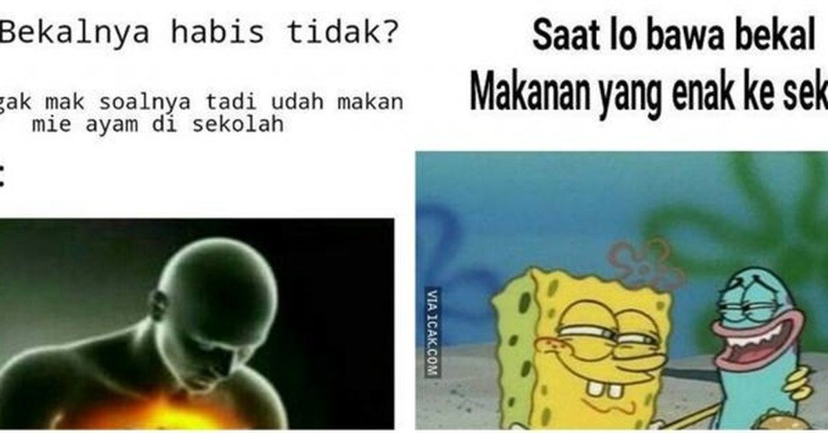 10 Meme bekal makanan ini lucunya bikin lapar hilang