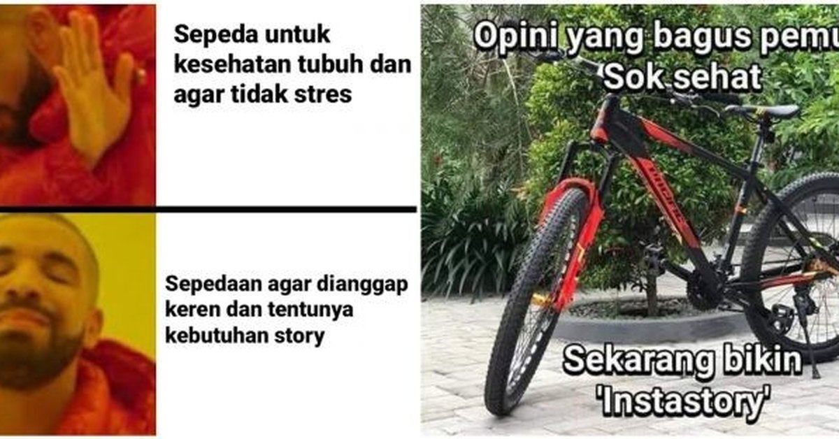 10 Meme lucu pesepeda kekinian ini sadarkan untuk taat aturan