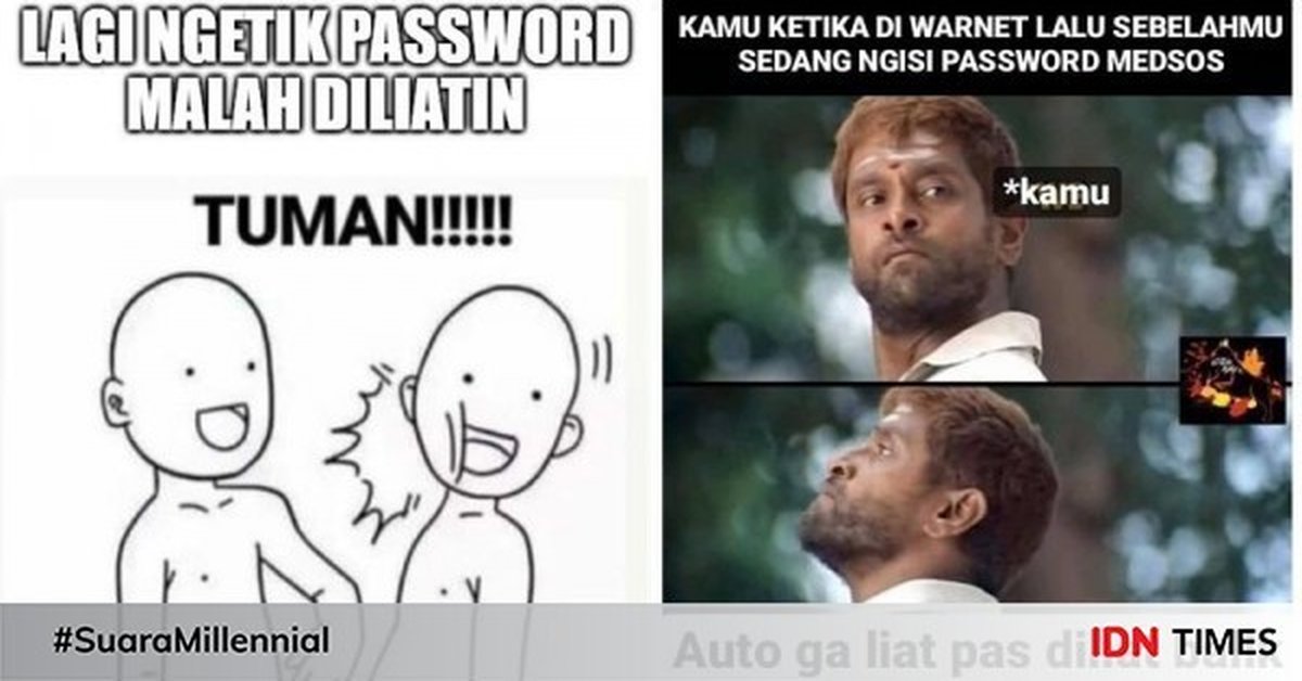 10 Meme ‘Ngintip Password’ yang Ngeselin Abis, Kepo Banget Sih