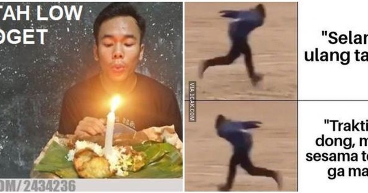 10 Meme lucu hari ulang tahun, bikin nyengir waktu tiup lilin