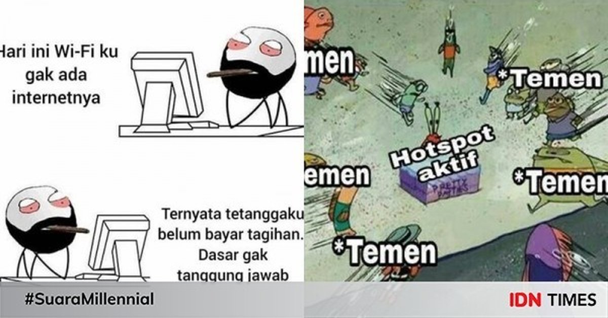 10 Meme Numpang Wifi Ini Bikin Kesal Sekaligus Ngakak, Makjleb Banget!