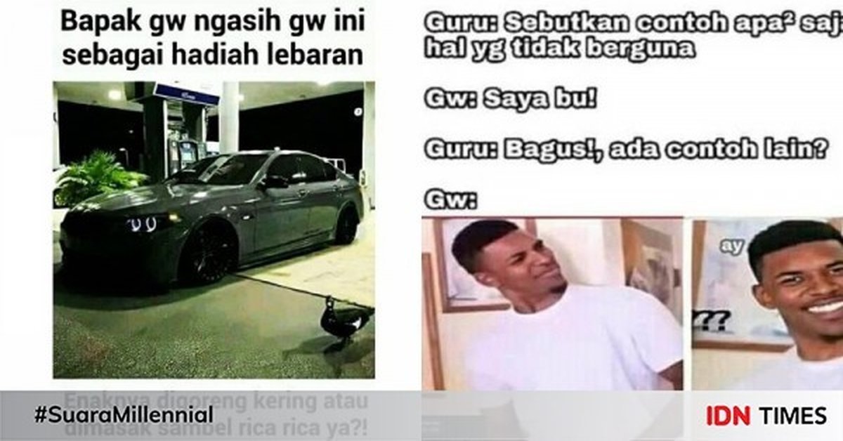 10 Meme Minta Pendapat Ini Gak Berfaedah Banget, Bikin Ngakak