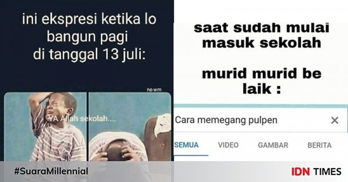 10 Meme Masuk Sekolah Lagi yang Bikin Ngakak, Sudah Siap Belum Nih?