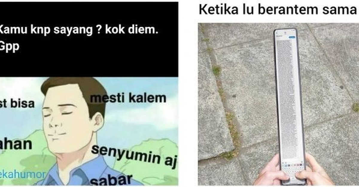 10 Meme lucu waktu cowok dan cewek berantem ini bikin senyum kecut