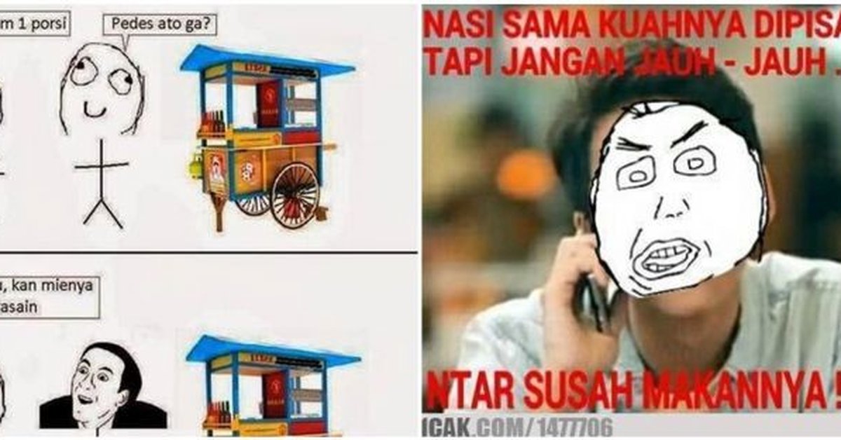 10 Meme lucu pesan makanan ini kocaknya bikin senyum kesal