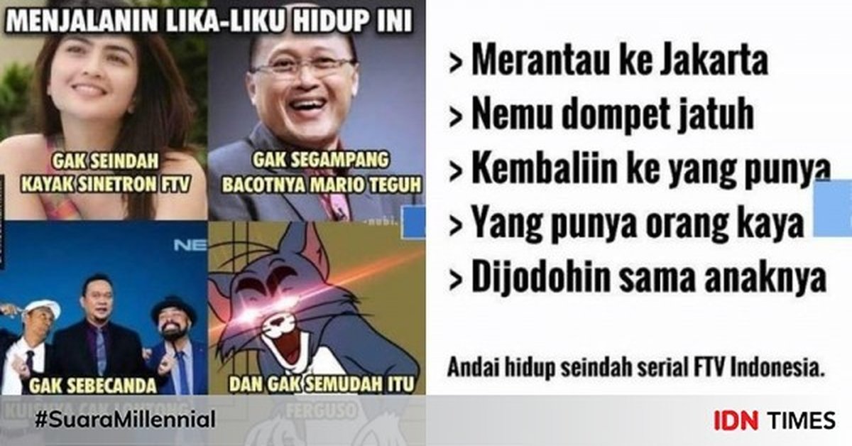 10 Meme Kehidupan Nyata Gak Seindah Sinetron, Tak Semudah Itu Ferguso