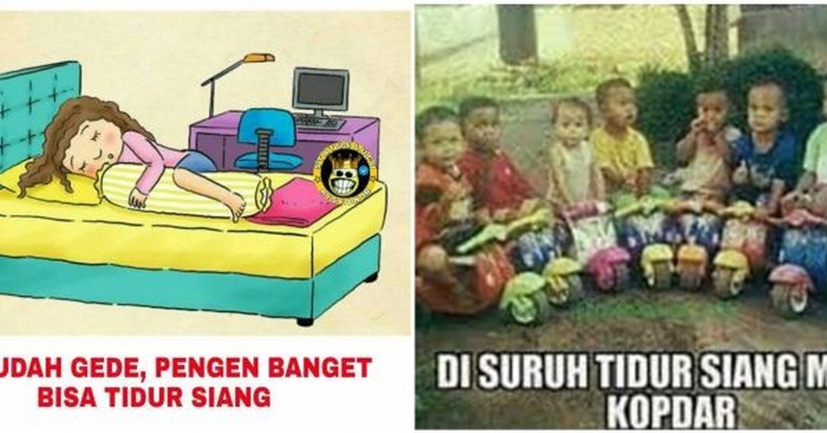 10 Meme lucu tidur siang waktu kecil ini bikin orang dewasa nostalgia