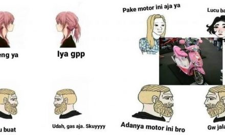 10 Meme beda gaya cewek & cowok saat naik motor, kocak