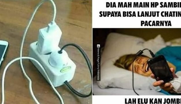 10 Meme Charge HP ini bikin tepuk jidat