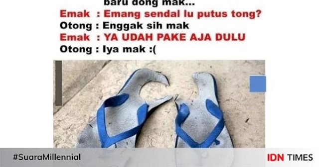10 Meme Lucu Ini Cuma Dirasakan Pemakai Sandal Jepit, Bikin Ngakak!