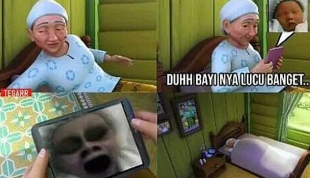 8 Meme Upin Ipin Ketemu Hantu yang Bikin Tepuk Jidat